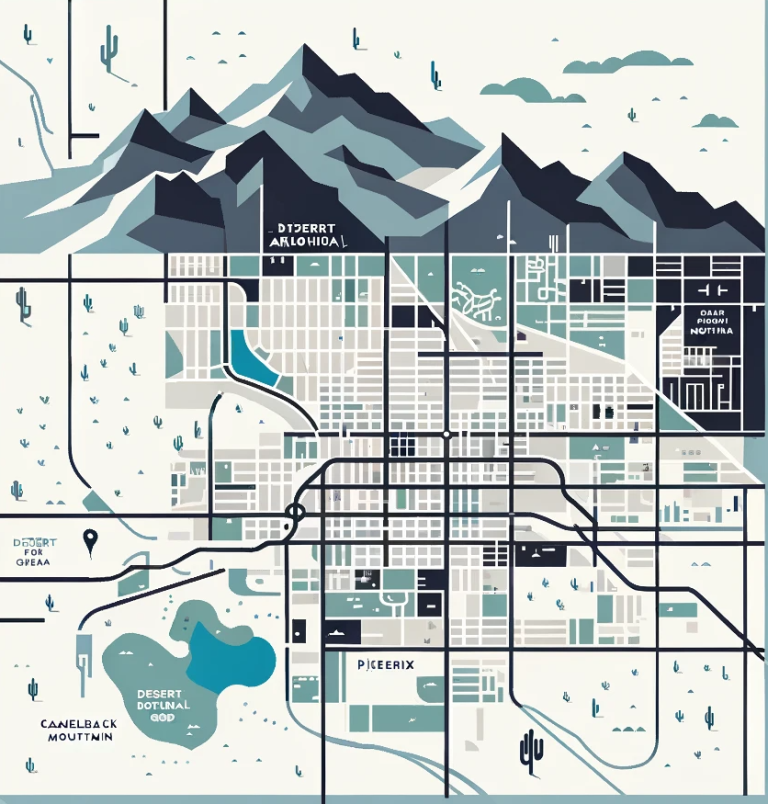 getting around phoenix - the top thing - map of phoenix